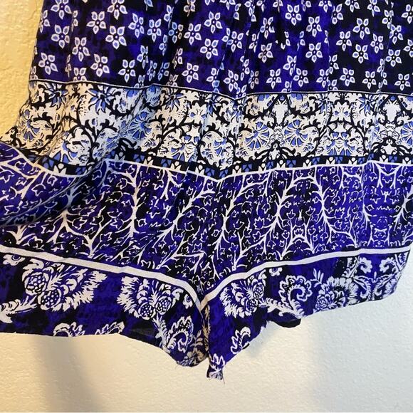 Lovers + Friends Isabelle Romper in Royal Scarf Size Small - Picture 5 of 9